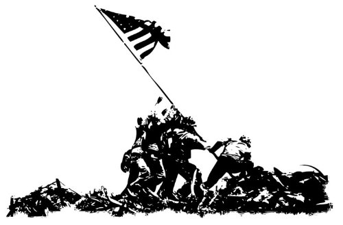 US Army WW2 Wandtattoo Wandbild Wandaufkleber