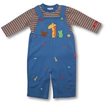 LeTop Infant Boys Overall Set ~ Giraffe SIZE 12 months