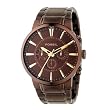 Fossil Men's FS4357 Brown Stainless Steel Bracelet Brown Analog Dial Chronograph Watch