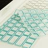 TopCase New Arrival Silicone Keyboard Cover Skin for Macbook Unibody Whtie 13-Inch/Macbook Pro Aluminum Unibody 13, 15, 17-Inch with or without Retina Display/Macbook Air 13-Inch/Old Macbook White 13-Inch/Wireless Keyboard with TopCase Mouse Pad (Aqua Blue)