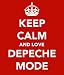 Keep Calm And Love Depeche Mode 5cm x 3.5cm Keyring
