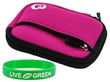 Neoprene Sleeve (Hot Pink) Case for Canon PowerShot SD1400IS 14.1 MP Digita ....