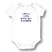 Attitude Rompers "Live With My Parents" Baby Romper, White, 18 Months