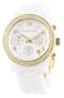 Michael Kors Watches Michael Kors Ladies White Ceramic Runway with Gold Glitz