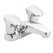 Moen 8886 M-Press Two-Handle Metering Lavatory Faucet, Chrome