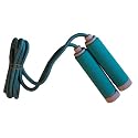 Nylon Skipping Rope Speed Ropes With Foam Padded Handles Plastic Green