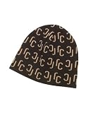 Roberto Cavalli - Roberto Cavalli All Over Logo Knit Wool Skull Cap