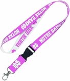 NCAA Notre Dame Fighting Irish Lanyard with Detachable Buckle (Pink)