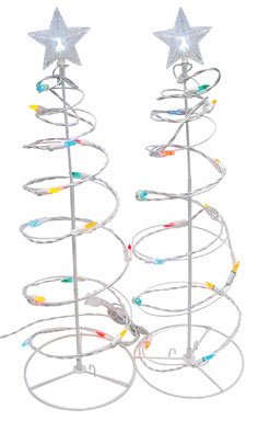 LED Spiral Tree Driveway Markers