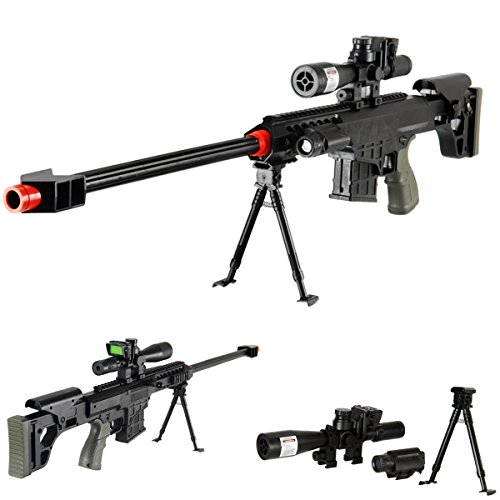 Buy *315 FPS* Airsoft Sniper Rifle Gun FULL TACTICAL SETUP Scope Bipod