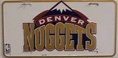 Denver Nuggets NBA License Plate Plates Tag Tags auto vehicle car front