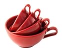 Nigella Lawson's Living Kitchen, Measuring Cups, Melamine, Set of Four, Red