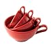 Nigella Lawson's Living Kitchen, Measuring Cups, Melamine, Set of Four, Red