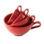 Nigella Lawson's Living Kitchen, Measuring Cups, Melamine, Set of Four, Red