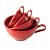 Nigella Lawson's Living Kitchen, Measuring Cups, Melamine, Set of Four, Red