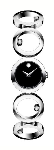 Movado Women's 605815 Ono Diamond Accented Stainless Steel Watch