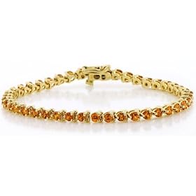 Mandarin Garnet Bracelet in 14K Gold by