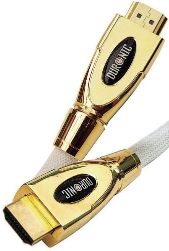 Duronic HDC01 - 2M HDMI Goldspec (Version 1.4|3D| Latest Technology) High Speed HDMI Cable - Premium 24K Gold Plated 1080p HDMI to HDMI Lead - 2 metres - Perfect for PS3 PLASMA LCD LED 3D HD TV Virgin Box SKY HD SKY+