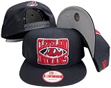 Cleveland Indians Navy Plastic Snapback Adjustable Plastic Snap Back Hat / Cap