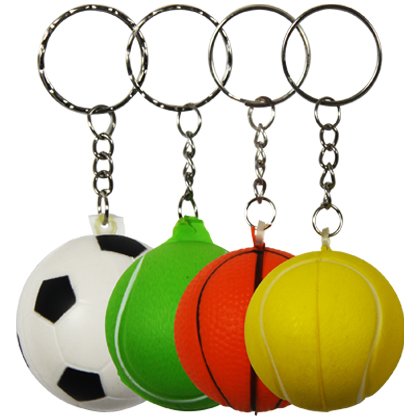 10 x Schlüsselanhänger Sportball Fussball WM EM 4cm