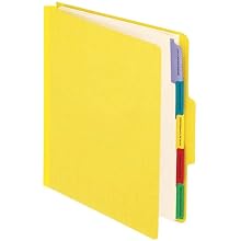 Pendaflex  Vertical Personnel Folders, 1/3 Cut, Top Tab, Letter, Yellow,10 Per Box, (SER-1-YEL)