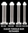 CLEAR TONGUE BAR RETAINER BRRET12 -12G 5/8