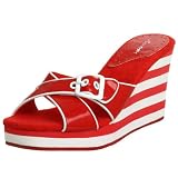  : UNIONBAY Women's Enya Wedge,Red/White,7 M