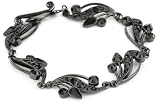 Antiquities Couture Jet Black Ornate Toggle Bracelet
