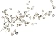 ROOMMATES RMK1677GM Silver Dollar Branch Peel and Stick Giant Wall Decal