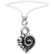 Swirl Heart Illusion Stretch Toe Ring