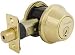 Master Lock DSNRN0603PBOX Night watch Deadbolt with Bump Stop Cylinder, Bright Brass