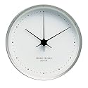 Georg Jensen Henning Koppel Clock 10Cm Steel/White