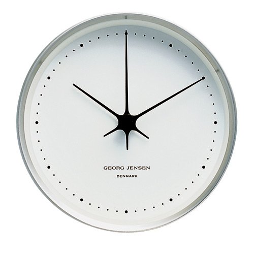 Georg Jensen Henning Koppel Clock 22Cm Steel/White