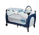 Reisebett Baby Reise Bett blau Kinderreisebett