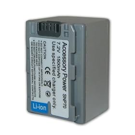 High Capacity SONY NP-FP70 / NP-FP50 / NP-FP30 Equivalent Li Ion Battery For Handycam DVD Camcorder Series DCR-SR / DCR-HC / DCR-DVD