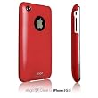 elago SF Case for iPhone 3G/3GS (Soft feeling)-Red + Universal Dock Adapter + S2 Stand included
