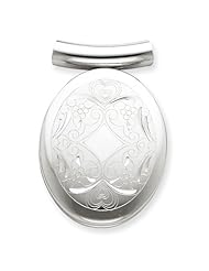 Sterling Silver Oval Slide Locket