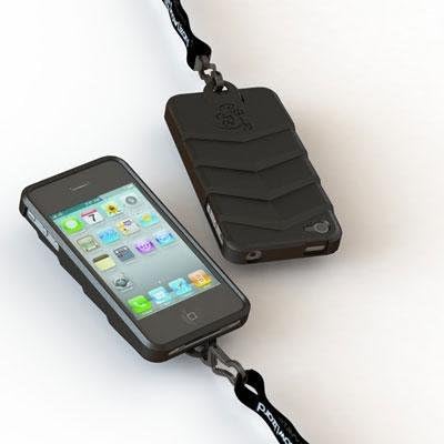 Snow Lizard Tek Boot - Terrain Black - Iphone 4/4s Lanyard Case Cover