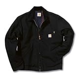 Carhartt EJ001 Detroit Blouson Court Coton Brut - Noir