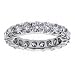3.25 CT TW Round Diamond Shared Prong Classic Eternity Band in 14k White Gold