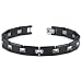 European Style Tungsten and Ceramic Link Bracelet for Men