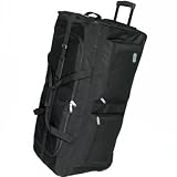 5 Cities Extra Large 34 Inch Wheeled Holdall Bag (Black)
