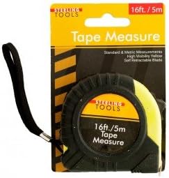 16" FT Tape Measure Standard &amp; Metric Measurement Self Retracing Blade