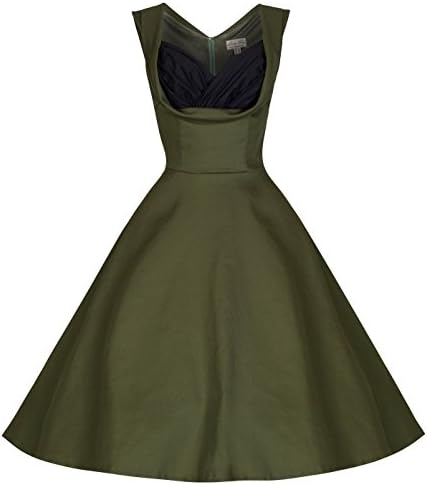 Lindy Bop 'Ophelia' Vintage 1950's Prom Swing Dress (L, Cypress Green)