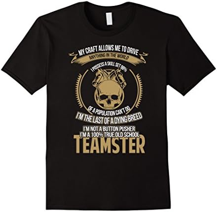 Men's Teamster T-shirt , Teamster My craft allows me to  2XL Black