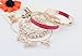 Doinshop New Useful Cute Nice Korean Style Girls Exquisite Coin Pearl Hollow Bracelet Jewelry (red)