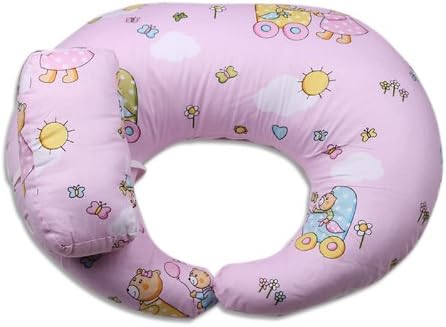 Leyun U-type Nursing Pillow Baby to Learn to Sit Pillow (cotton pink bear)
