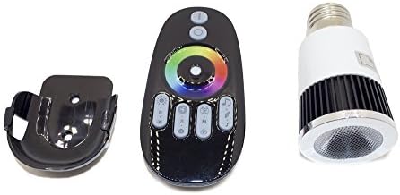 E27 Base A19 Multicolored Music LED Bulb with RF Dimmable Remote - RGB Light Bulb Reacts to Music