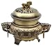 Unique New Age Gift Idea Him Her Man Woman- 5" Chinese Brass Temple Incense Burner Censor