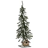 25 Forest Snow Single Christmas Tree with Bird House Base